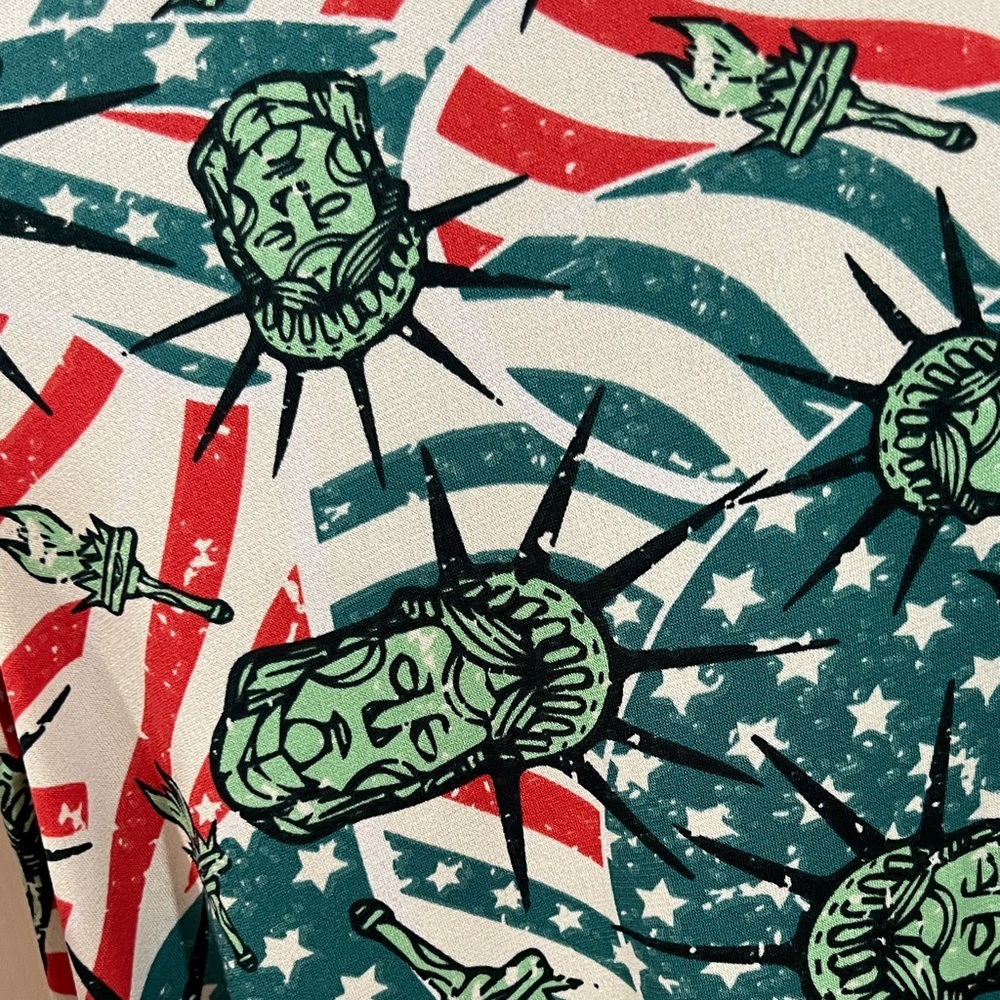 LulaRoe Statue of Liberty Dress size 12 - Picture 6 of 8